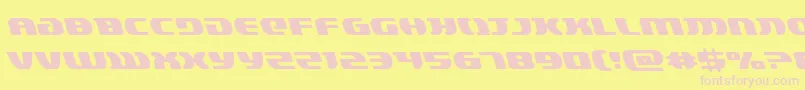 lordsith3left Font – Pink Fonts on Yellow Background