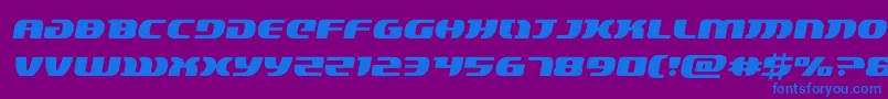 フォントlordsith3semital – 紫色の背景に青い文字