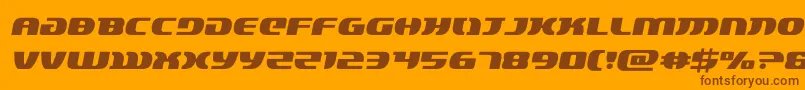 lordsith3semital Font – Brown Fonts on Orange Background