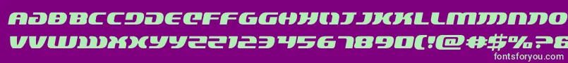 フォントlordsith3semital – 紫の背景に緑のフォント