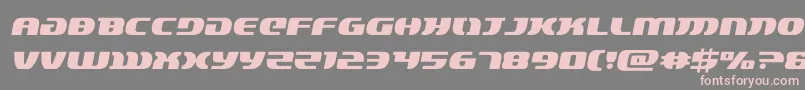 フォントlordsith3semital – 灰色の背景にピンクのフォント