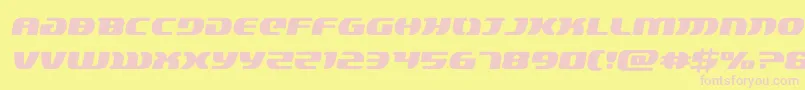 lordsith3semital Font – Pink Fonts on Yellow Background