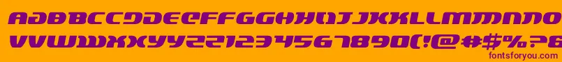 lordsith3semital Font – Purple Fonts on Orange Background