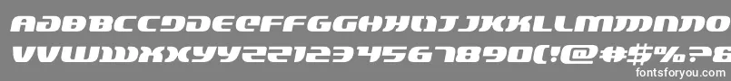 フォントlordsith3semital – 灰色の背景に白い文字