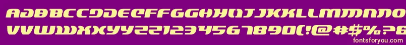 lordsith3semital Font – Yellow Fonts on Purple Background