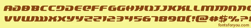lordsith3semital Font – Brown Fonts on Yellow Background