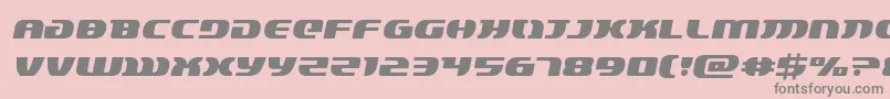 フォントlordsith3semital – ピンクの背景に灰色の文字