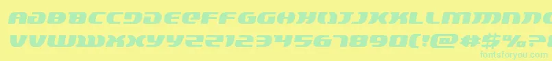 Шрифт lordsith3semital – зелёные шрифты на жёлтом фоне