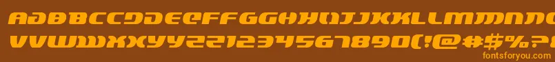 lordsith3semital Font – Orange Fonts on Brown Background