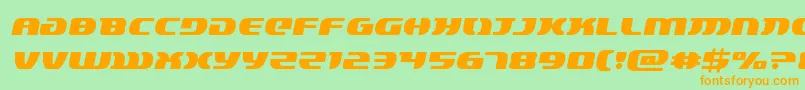 lordsith3semital Font – Orange Fonts on Green Background