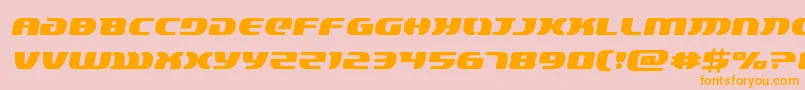 lordsith3semital Font – Orange Fonts on Pink Background