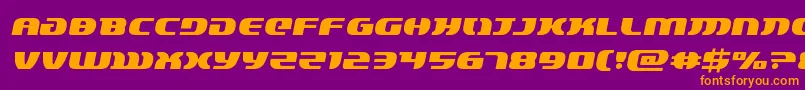 lordsith3semital Font – Orange Fonts on Purple Background