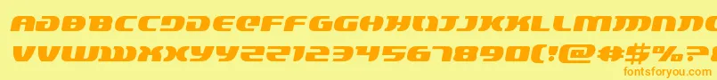 lordsith3semital Font – Orange Fonts on Yellow Background