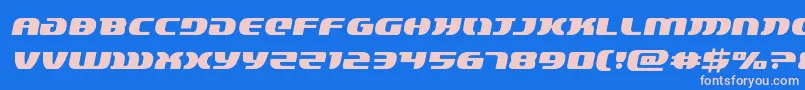 lordsith3semital Font – Pink Fonts on Blue Background