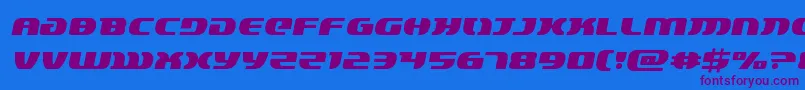 lordsith3semital Font – Purple Fonts on Blue Background