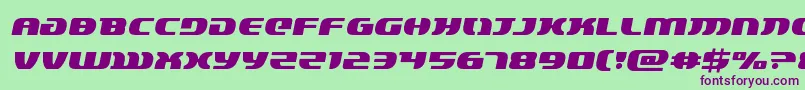 lordsith3semital Font – Purple Fonts on Green Background