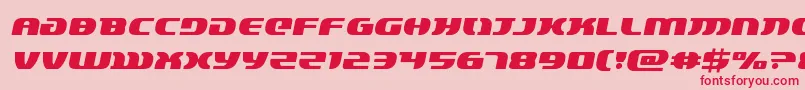 Fonte lordsith3semital – fontes vermelhas em um fundo rosa