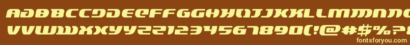 lordsith3semital Font – Yellow Fonts on Brown Background