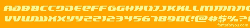 lordsith3semital Font – Yellow Fonts on Orange Background