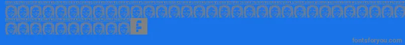 Lorra Lorra Dates Font – Gray Fonts on Blue Background