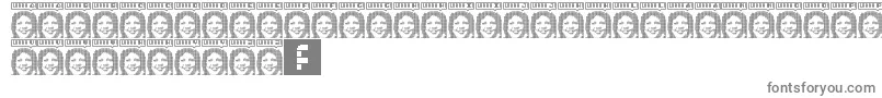 Lorra Lorra Dates Font – Gray Fonts on White Background