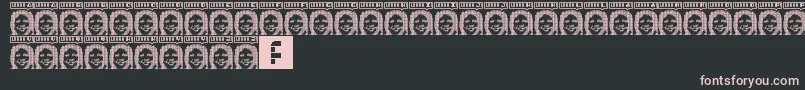 Lorra Lorra Dates Font – Pink Fonts on Black Background