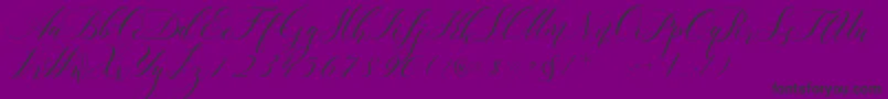 Lorriana Demo-Schriftart – Schwarze Schriften auf violettem Hintergrund