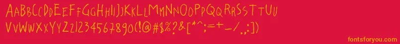 fuente lossboom – Fuentes Naranjas Sobre Fondo Rojo