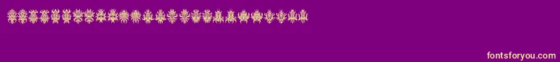 LostinSpace Font – Yellow Fonts on Purple Background