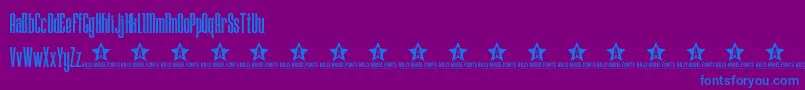 LOSTW    Font – Blue Fonts on Purple Background