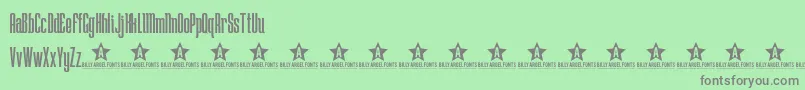 LOSTW    Font – Gray Fonts on Green Background