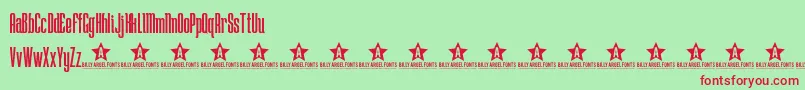 LOSTW    Font – Red Fonts on Green Background