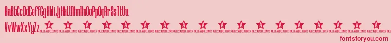 LOSTW    Font – Red Fonts on Pink Background