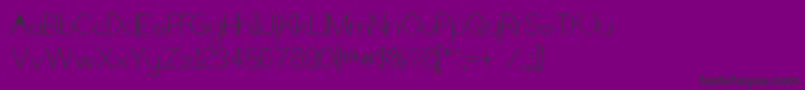 CastorgateRough Font – Black Fonts on Purple Background