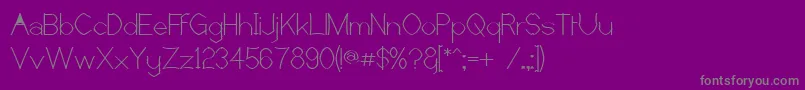 Weitere Informationen zur CastorgateRough-Schriftart CastorgateRough-Schriftart – Graue Schriften auf violettem Hintergrund