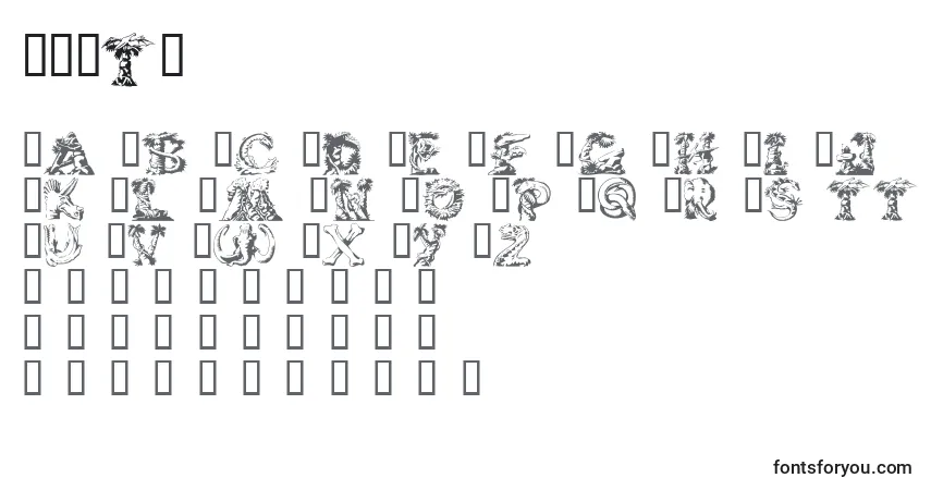 Schriftart LOSTW    (132930) – Alphabet, Zahlen, spezielle Symbole