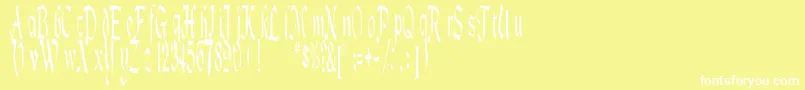 fuente Lotharus – Fuentes Blancas Sobre Fondo Amarillo