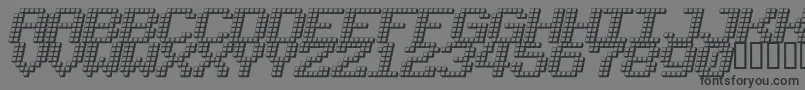 LOTSOFDOTZ Font – Black Fonts on Gray Background