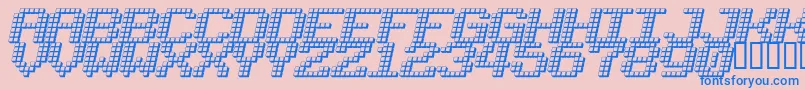 LOTSOFDOTZ Font – Blue Fonts on Pink Background