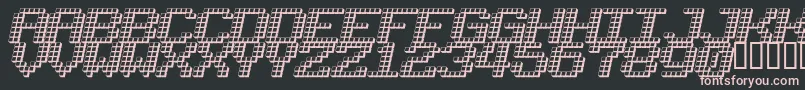 LOTSOFDOTZ Font – Pink Fonts on Black Background