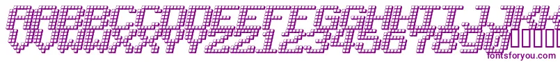 LOTSOFDOTZ Font – Purple Fonts on White Background