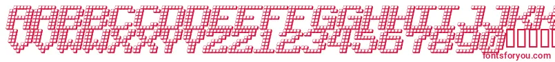 LOTSOFDOTZ Font – Red Fonts on White Background