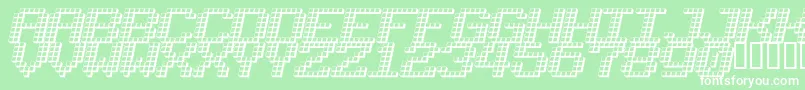 LOTSOFDOTZ Font – White Fonts on Green Background