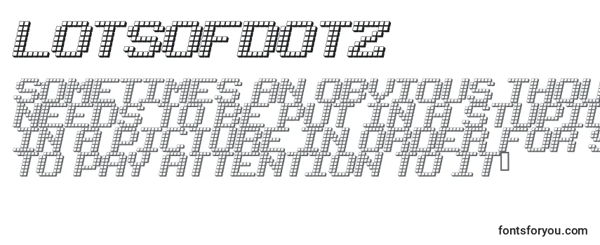 LOTSOFDOTZ (132933) フォントのレビュー