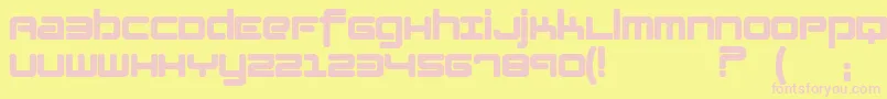 lotusf   Font – Pink Fonts on Yellow Background