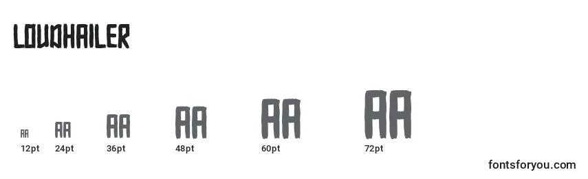 Loudhailer Font Sizes