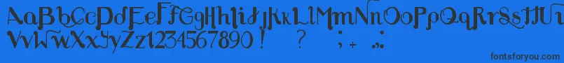Louie s Font-fontti – mustat fontit sinisellä taustalla
