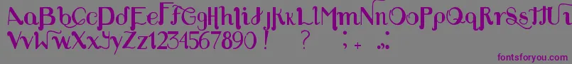 More about Louie s Font Font Louie s Font Font – Purple Fonts on Gray Background