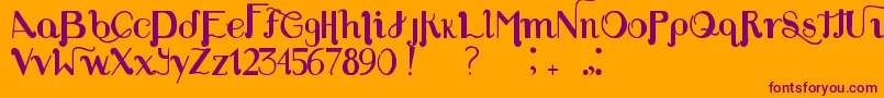 More about Louie s Font Font Louie s Font Font – Purple Fonts on Orange Background