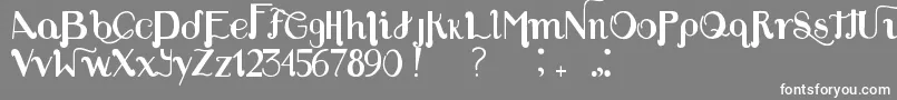 Louie s Font-fontti – valkoiset fontit harmaalla taustalla
